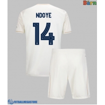 Fotballdrakt Barn Nottingham Forest Dan Ndoye #14 Bortedraktsett 2025-26 Kortermet (+ Korte bukser)